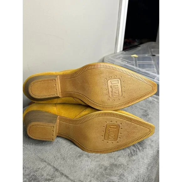 Dingo Women's Klanton Mustard Suede Ankle Boot DI 112 size 9 - Picture 4 of 6